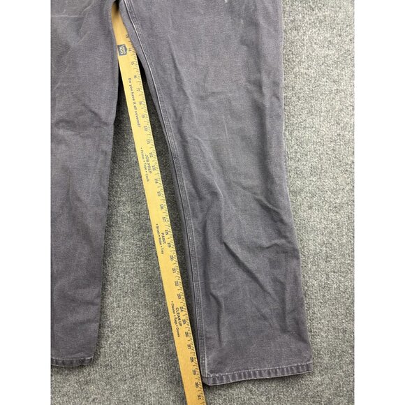 Carhartt Pants Mens 36x32 Gray Relaxed Fit Canvas Work Utility Carpenter Rugged - Picture 5 of 9